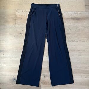 ATHLETA Navy Blue Wide Leg Zipper Detail Pants Size 2 *S24